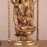 Superfine Brass Tirupati Balaji Idol with Padmavati | 20" Sacred Masterpiece | 8kg Temple Grade Art | Divine Engraved Murti | Jaipurio